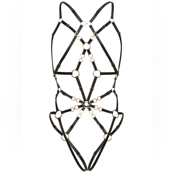 Bordelle Other - Bordelle Kleio Multi-style Harness Bodysuit In Black